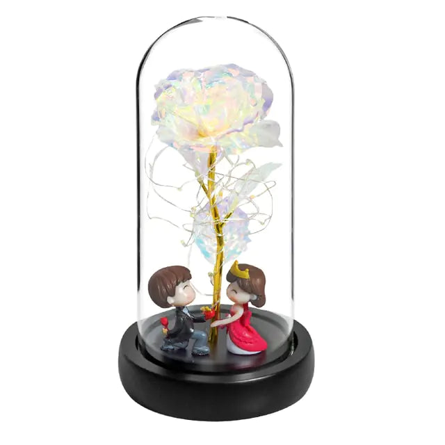 Beauty And The Beast Preserved Roses In Glass