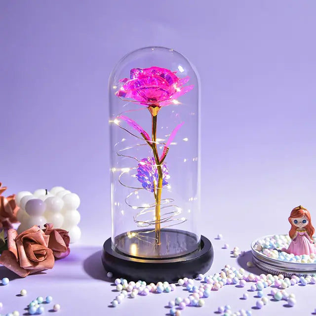 Beauty And The Beast Preserved Roses In Glass