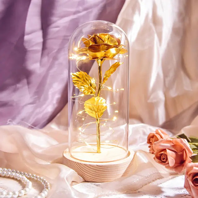 Beauty And The Beast Preserved Roses In Glass