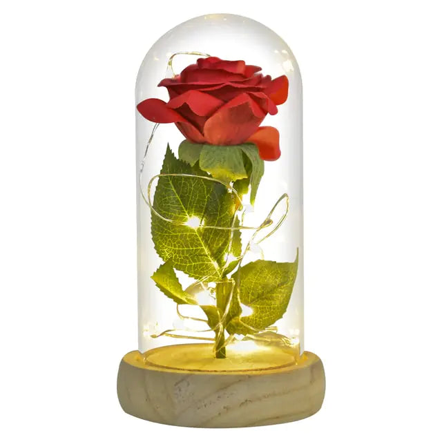 Beauty And The Beast Preserved Roses In Glass