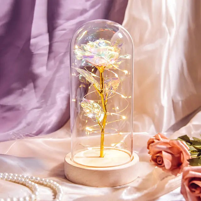 Beauty And The Beast Preserved Roses In Glass